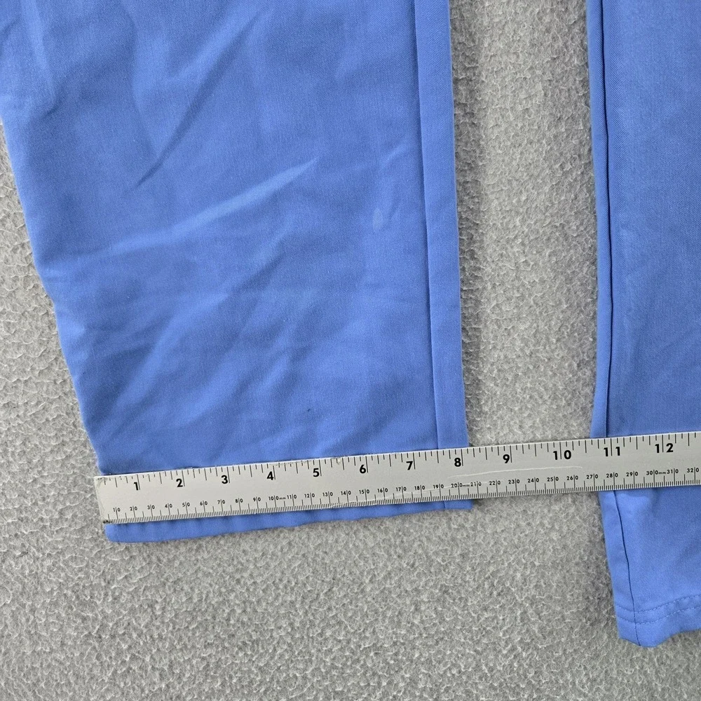 FIGS Women Scrub Pants L/T Blue Yola Skinny Cargo PO#1518 31